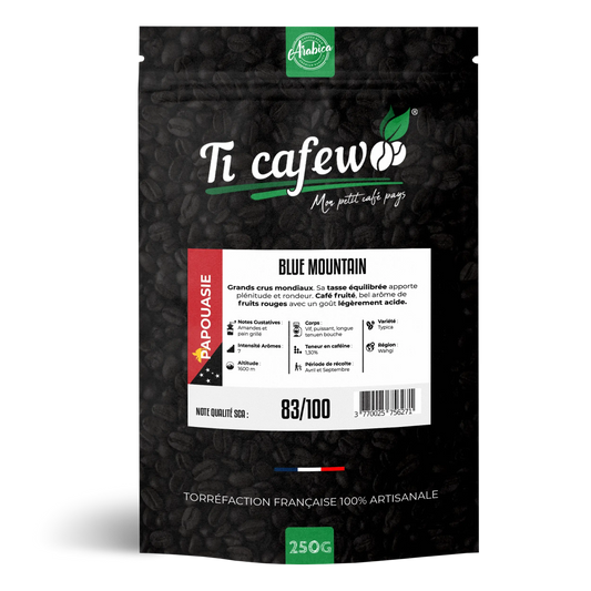Café Papouasie Nouvelle Guinée - 100% Arabica - Torréfaction Médium  Ti Cafew