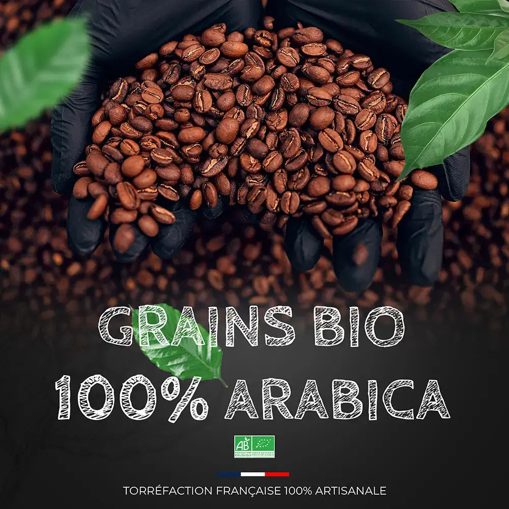 Café Mélange Naturel BIO - 100% Arabica - Torréfaction Médium  Ti Cafew