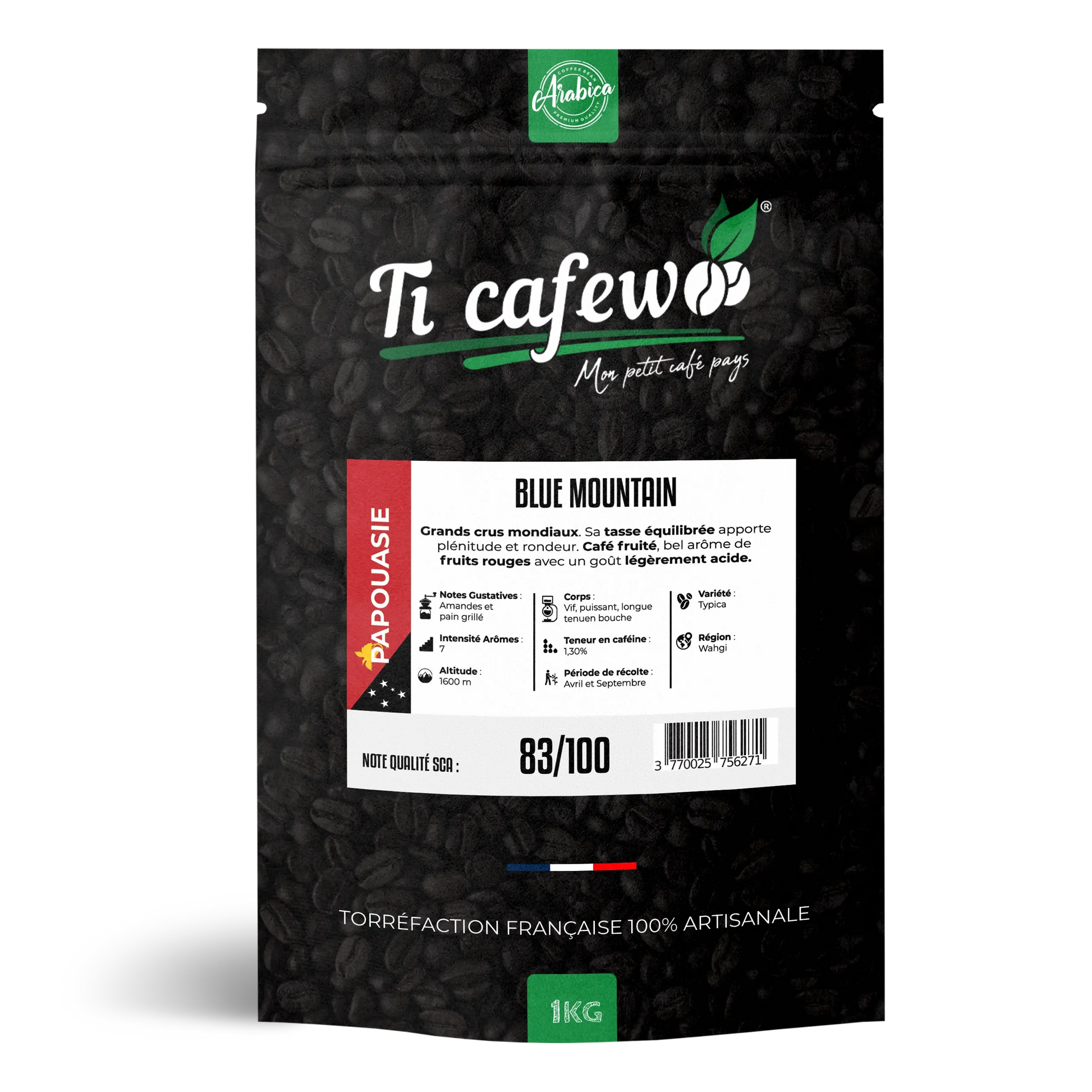Café Papouasie Nouvelle Guinée - 100% Arabica - Torréfaction Médium  Ti Cafew