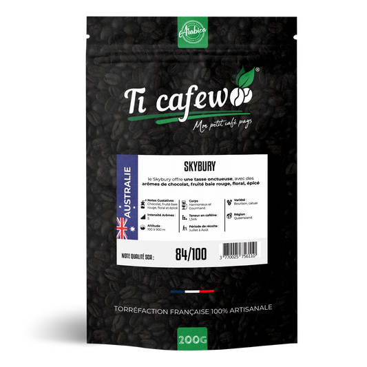 Café d’Australie Skybury - 100% Arabica - Torréfaction Médium  Ti Cafew