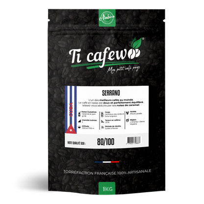 Cuba Serrano - Café 100% Arabica - Torréfaction Médium 