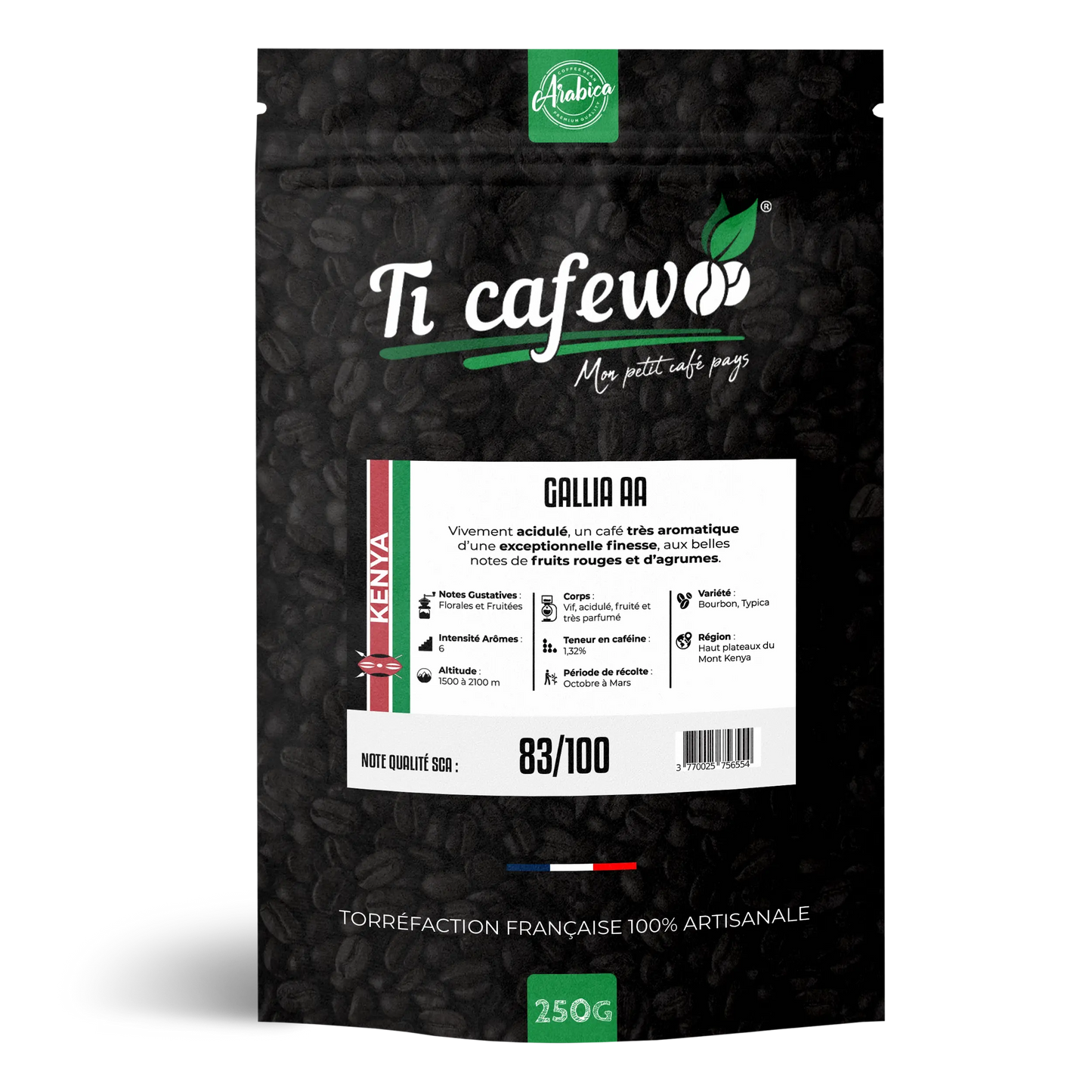 Kenya AA - Café 100% Arabica - Torréfaction Médium 