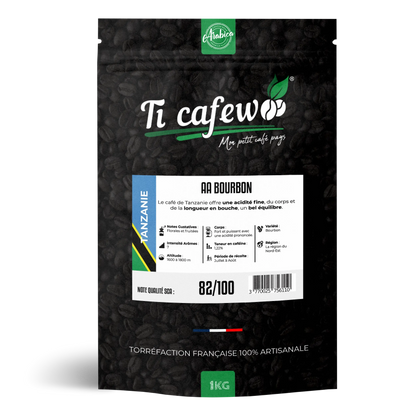 Tanzanie AA Bourbon - Café 100% Arabica - Torréfaction Médium 